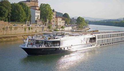Avalon Poetry II on the Saone River in Lyon, France. August 2015.