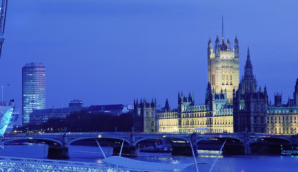 Big Ben and London Eye at Night
