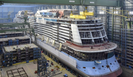 Ovation of the Seas under construction Oct 2015